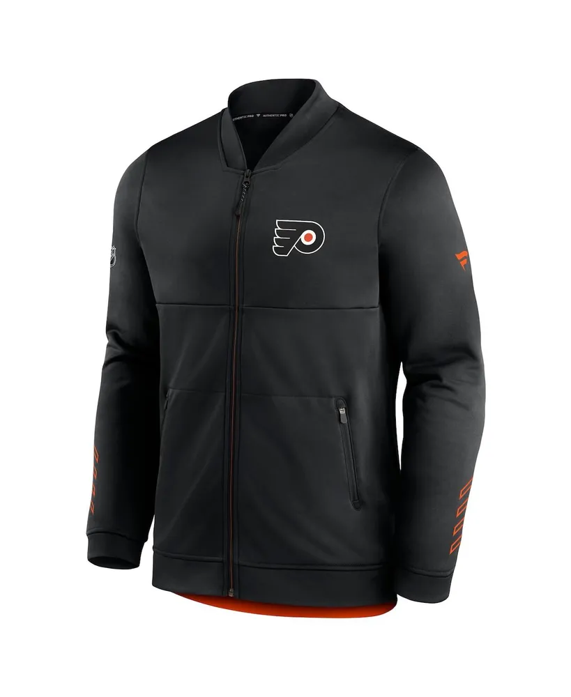 Men's Fanatics Black Philadelphia Flyers Locker Room Full-Zip Jacket