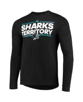 Men's adidas Black San Jose Sharks Dassler Aeroready Creator Long Sleeve T-shirt