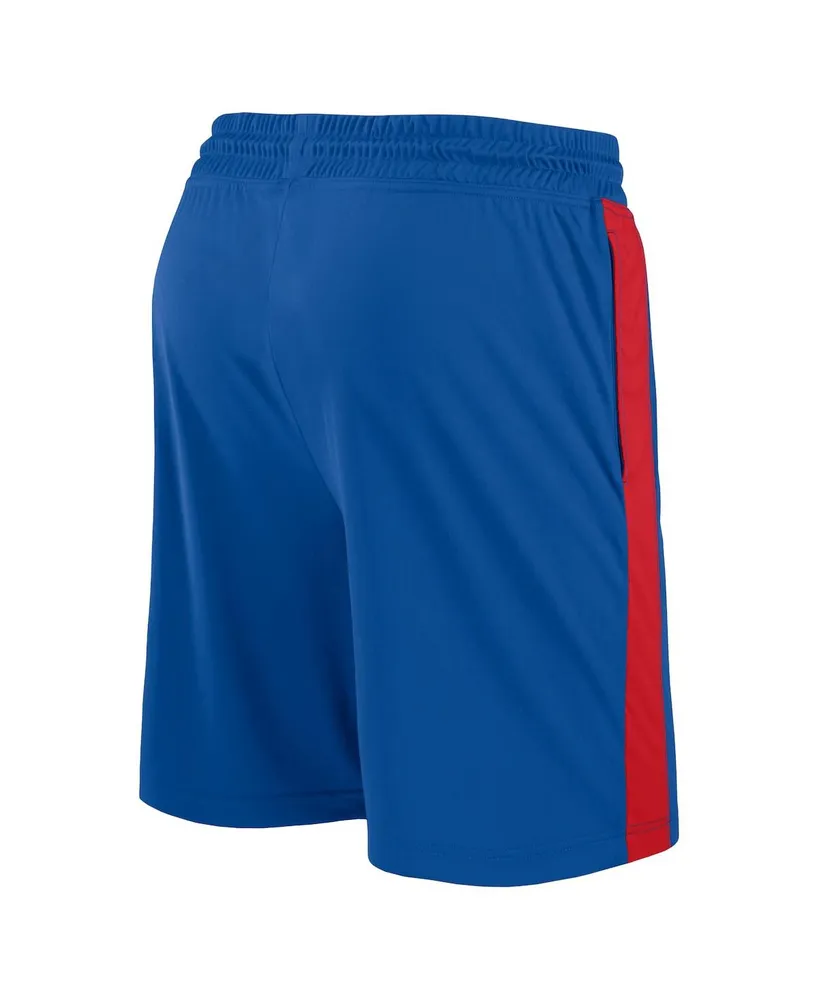 Men's Fanatics Royal Philadelphia 76ers 75th Anniversary Downtown Performance Practice Shorts