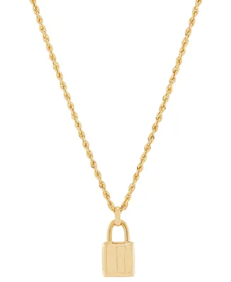 Padlock 18" Pendant Necklace in 10k Gold