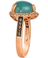 Le Vian Aquaprase Candy (3-1/5 ct. t.w.) & Diamond (1/3 ct. t.w.) Heart Ring in 14k Rose Gold