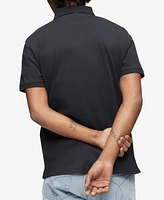 Calvin Klein Men's Regular-Fit Smooth Cotton Monogram Logo Polo Shirt