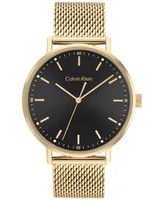 Calvin Klein Gold-Tone Mesh Bracelet Watch 42mm