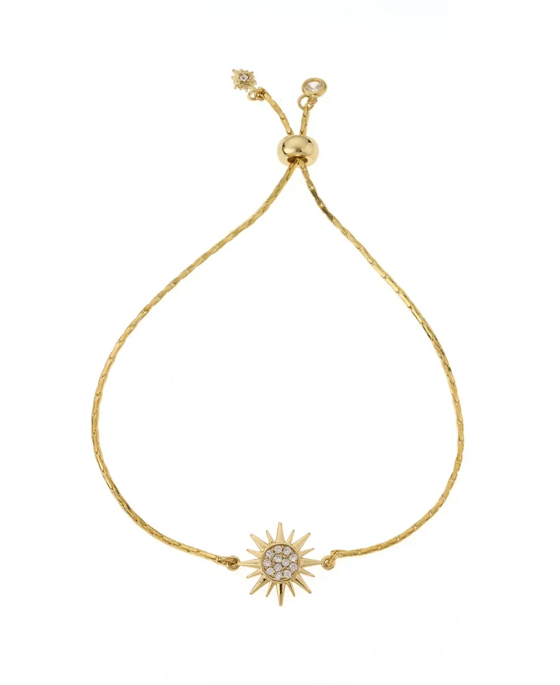 Ettika 18K Gold Plated Starburst Adjustable Bracelet - Gold