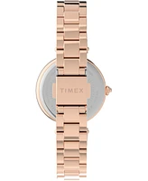 Timex Women's City Rose Gold-Tone Low Lead Brass Bracelet Watch 32mm