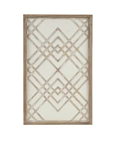 Madison Park Exton Geo Carved Wood Panel Wall Decor