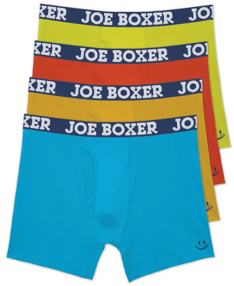 Joe Boxer Men's Fun Stretch Briefs, 4 Piece Set