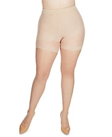 MeMoi Women's Crystal Sheer Shaper Control Top Tights