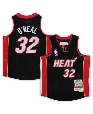 Boys and Girls Infant Mitchell & Ness Shaquille O'Neal Black Miami Heat 2005/06 Hardwood Classics Retired Player Jersey