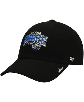Women's '47 Black Orlando Magic Miata Clean Up Logo Adjustable Hat
