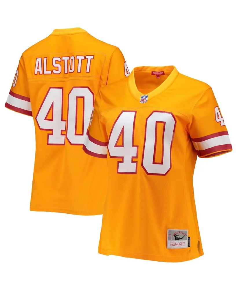 Women's Mitchell & Ness Mike Alstott Orange Tampa Bay Buccaneers Legacy Replica Player Jersey