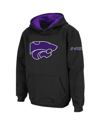 Big Boys Stadium Athletic Kansas State Wildcats Big Logo Pullover Hoodie