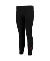 Women's ZooZatz Black Alabama Crimson Tide Fleece Leggings