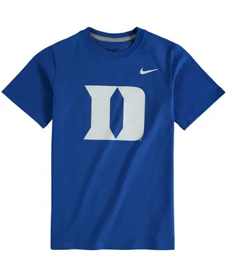 Big Boys Nike Royal Duke Blue Devils Cotton Logo T-shirt