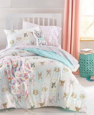 Charter Club Kids Pooch Portrait Comforter Sets Created For Macys