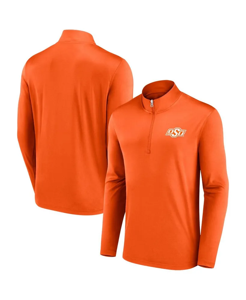 Men's Fanatics Orange Oklahoma State Cowboys Underdog Mindset Quarter-Zip Top