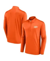 Men's Fanatics Orange Oklahoma State Cowboys Underdog Mindset Quarter-Zip Top