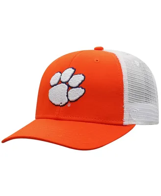 Men's Top of the World Orange, White Clemson Tigers Trucker Snapback Hat