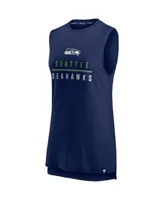 Women's Fanatics College Navy Seattle Seahawks True Contender Tank Top