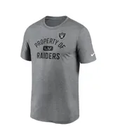 Men's Nike Heathered Charcoal Las Vegas Raiders Property Of Legend Performance T-shirt