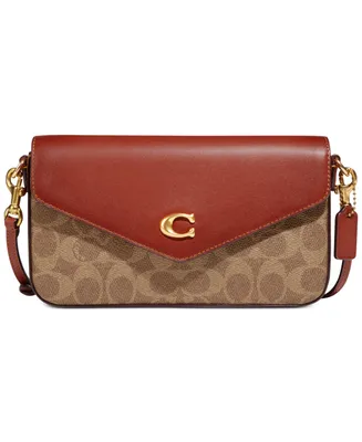 Coach Signature Coated Canvas Wyn Crossbody with Removable Card Case