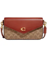 Coach Signature Coated Canvas Wyn Crossbody with Removable Card Case