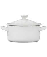 Le Creuset Stoneware 8 oz. Flower Mini Cocotte with Lid