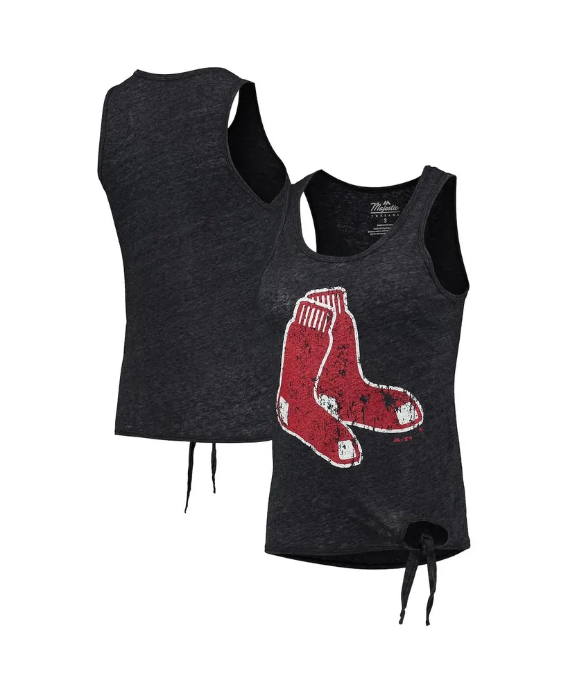 Women's Majestic Threads Red Los Angeles Angels Scoop Neck