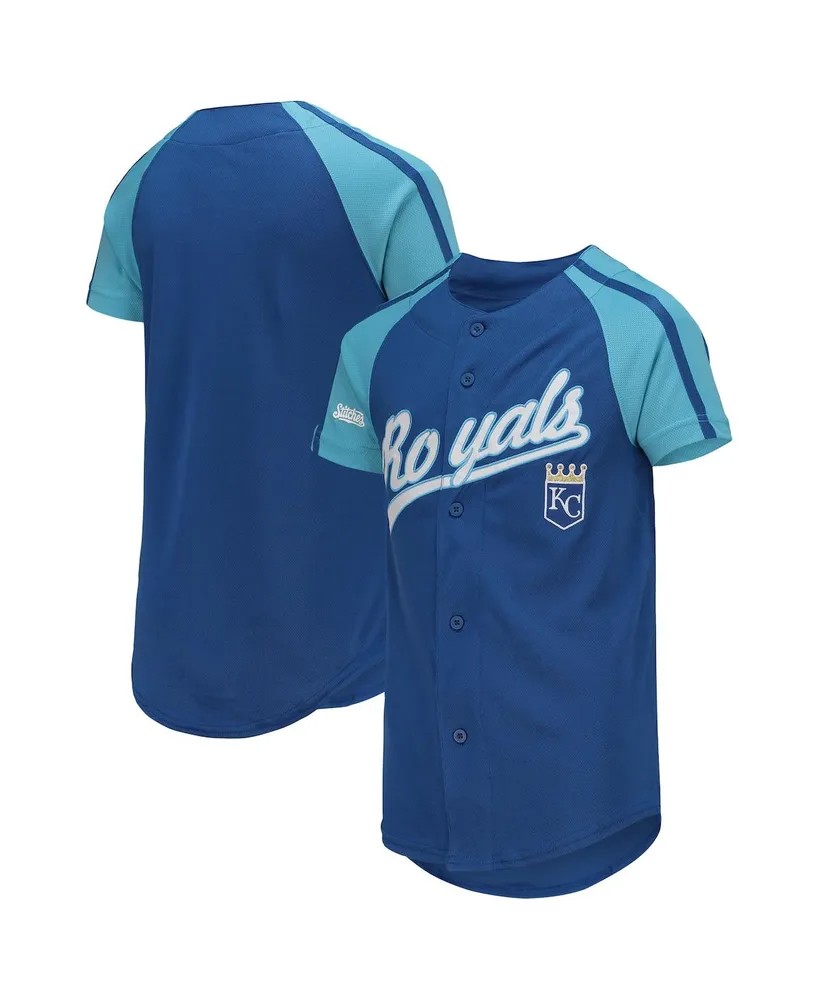 Stitches Big Boys Heathered Royal Chicago Cubs Raglan T-shirt - Macy's