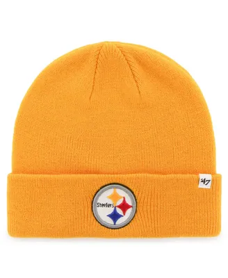 Men's '47 Gold Pittsburgh Steelers Secondary Basic Cuffed Knit Hat