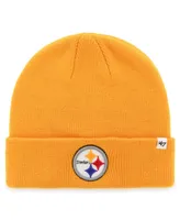 Men's '47 Gold Pittsburgh Steelers Secondary Basic Cuffed Knit Hat