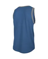 Men's New Era Heathered Royal Buffalo Bills Ringer Tri-Blend Tank Top