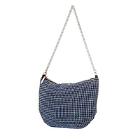 Women's Large Crystal Baguette Shoulder Bag