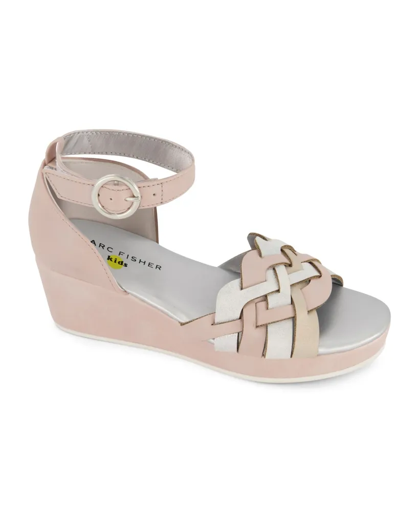 Amazon.com | Steve Madden Girls Shoes Girls Trista Wedge Sandal, White, 1  Little Kid | Sandals