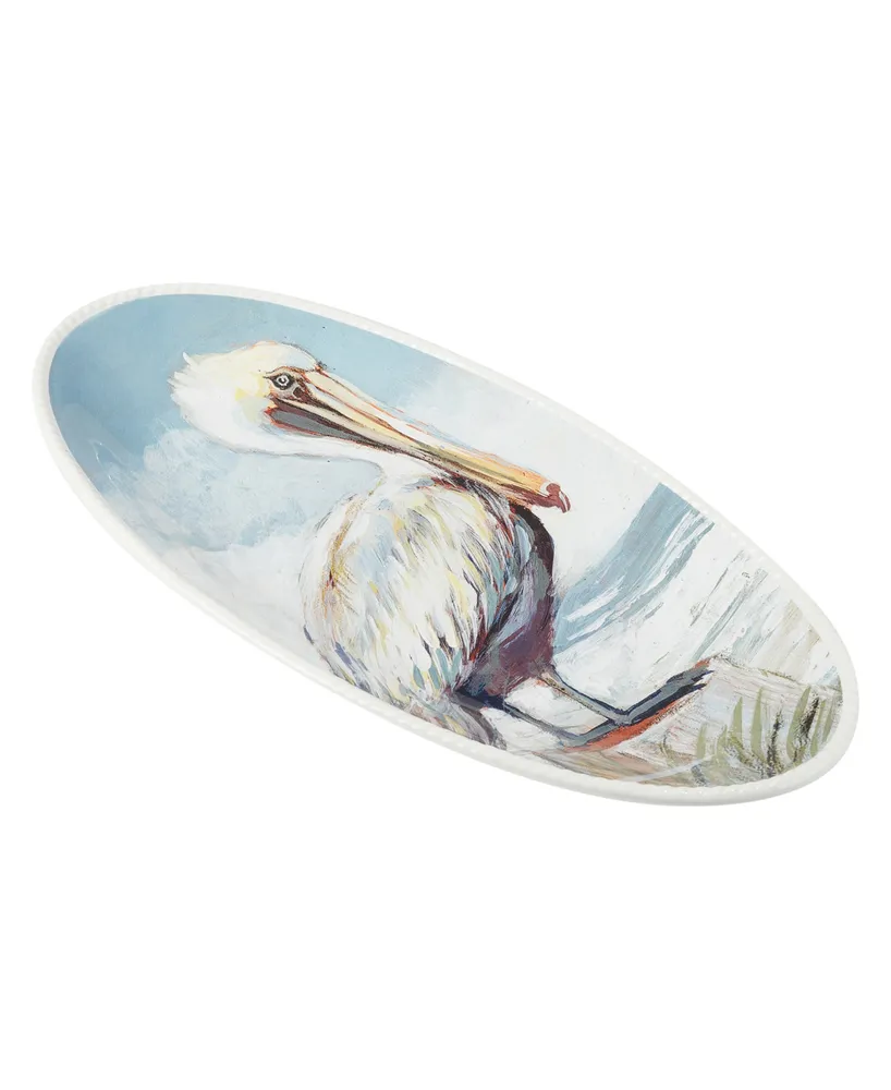 Certified International Shorebirds Fish Platter