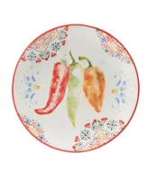 Certified International Sweet Spicy Salad Plate, Set of 4