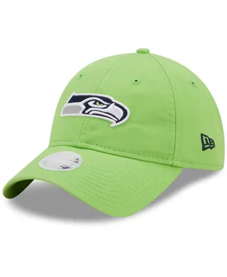 Women's New Era Neon Green Seattle Seahawks Core Classic 2.0 9Twenty Adjustable Hat
