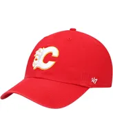 Men's '47 Red Calgary Flames Team Clean Up Adjustable Hat