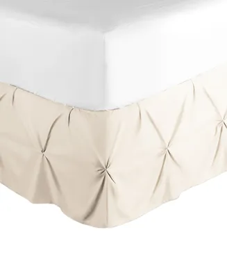 Nestl Bedding 14" Tailored Pinch Pleated Bedskirt, Queen