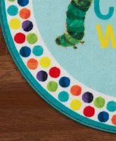 Eric Carle Elementary 123 Count With Me 2' 11" x 2' 11" Round Area Rug