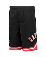 Big Boys Black Toronto Raptors Box Out Baller Shorts