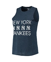 Women's Concepts Sport Gray, Navy New York Yankees Meter Muscle Tank Top and Pants Sleep Set