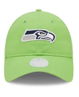 Women's New Era Neon Green Seattle Seahawks Core Classic 2.0 9Twenty Adjustable Hat