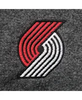 Men's Columbia Portland Trail Blazers Heathered Charcoal Flanker Full-Zip Jacket