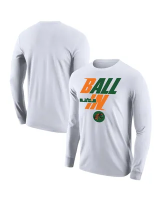 Men's Nike White Florida A&M Rattlers Legend Bench Long Sleeve T-shirt