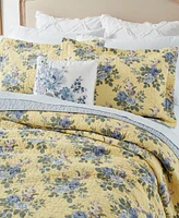 Laura Ashley Linley Cotton Reversible -Pc. Quilt Set