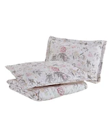 Laura Ashley Breezy Floral Reversible Piece Quilt Set