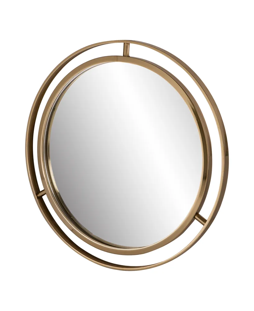 Glitzhome Deluxe Round Mirror - Gold