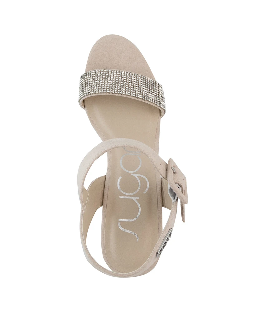 Sugar Women's Chili Rhinestone Wedge Sandals