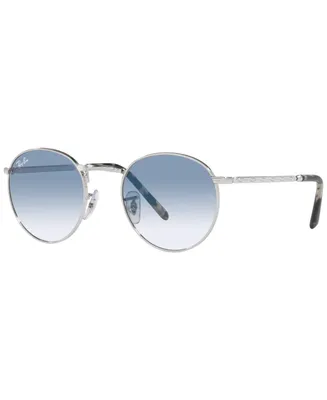 Ray-Ban Unisex Sunglasses, RB3637 New Round 50 - Silver
